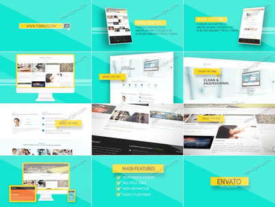 網(wǎng)頁(yè)開(kāi)發(fā)、設(shè)計(jì)或網(wǎng)站營(yíng)銷(xiāo)的宣傳演示AE工程