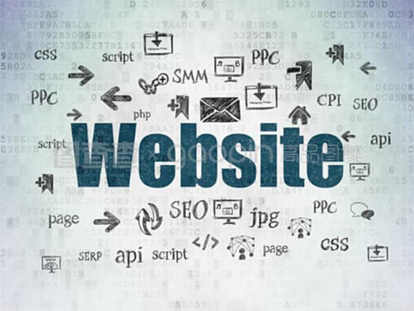 數字數據紙背景網頁設計概念網站